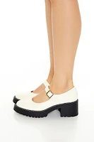 Lug-Sole Mary Jane Pumps