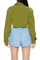 Cropped High-Low Shacket