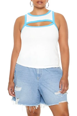 Plus Cutout Tank Top