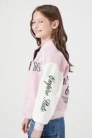 Girls New York Varsity Letterman Jacket (Kids)