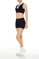 Active Seamless Two-Tone Biker Shorts