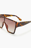 Tortoiseshell Shield Sunglasses