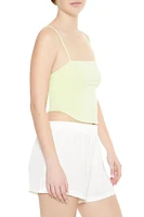 Cropped Dolphin-Hem Cami