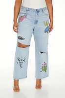 Plus Desert Patch High-Rise Jeans