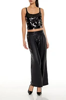 Sequin Crop Top