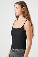 Ribbed Scoop-Neck Cami