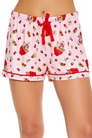 Strawberry Shortcake & My Melody Pajama Shirt Shorts Set