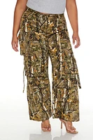 Plus Camo Utility Cargo Pants