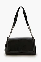 Faux Leather Shoulder Bag