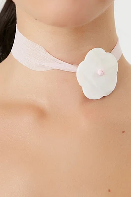 Seashell Flower Choker Necklace