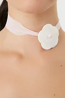 Seashell Flower Choker Necklace