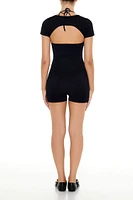 Seamless Halter Romper & Shrug Set