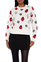 Strawberry & Mushroom Print Sweater