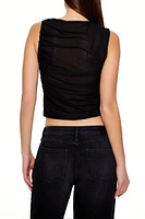 Ruched Sleeveless Top