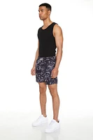 Floral Print Swim Trunks