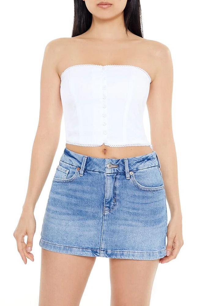 Ricrac Cropped Tube Top