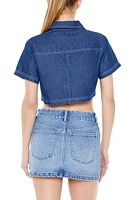 Cropped Denim Shirt