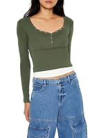 Layered Henley Combo Top