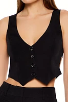 Cutout Cropped Vest