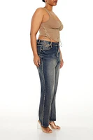 Plus High-Rise Flare Jeans