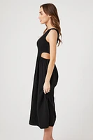 One-Shoulder Cutout Midi Dress