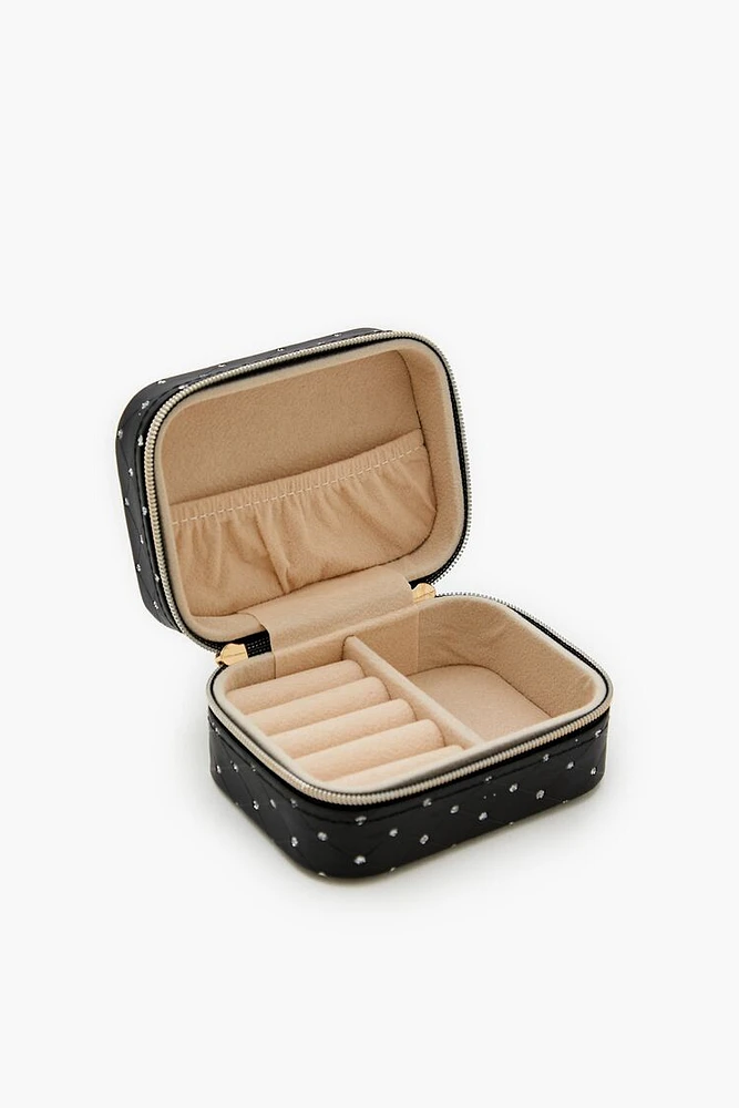 Rhinestone Lattice Jewelry Box