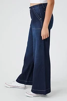 Wide-Leg Low-Rise Jeans