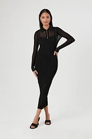 Half-Zip Bodycon Sweater Dress