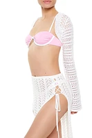 Crochet Swim Cover-Up Shrug Sweater