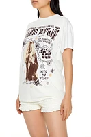 Oversized Janis Joplin Graphic Tee