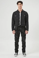 Distressed Denim Trucker Jacket