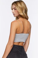 Heathered Dual-Strap Bralette