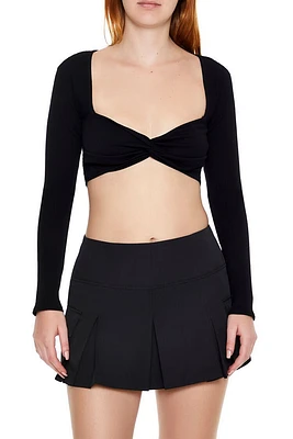 Cutout Sweetheart Crop Top