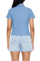 Short-Sleeve Denim Shirt