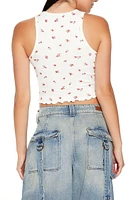 Floral Feral Cropped Tank Top