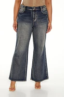 Plus High-Rise Flare Jeans