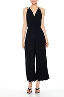 Surplice Wide-Leg Cami Jumpsuit