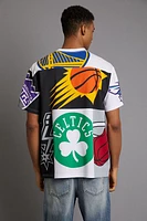 Unisex NBA Graphic Patchwork Tee