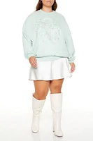 Plus Beaded Sagittarius Pullover