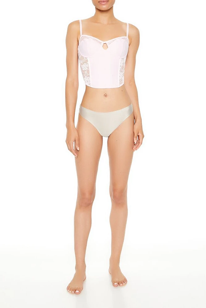 Mid-Rise Thong Panties