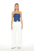 Baggy Wide-Leg Cargo Jeans