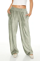 Corduroy High-Rise Wide-Leg Pants
