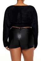 Plus Cardigan Shrug Sweater & Cami Set