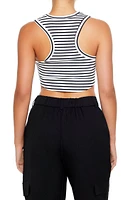 Cropped Stripe Tank Top