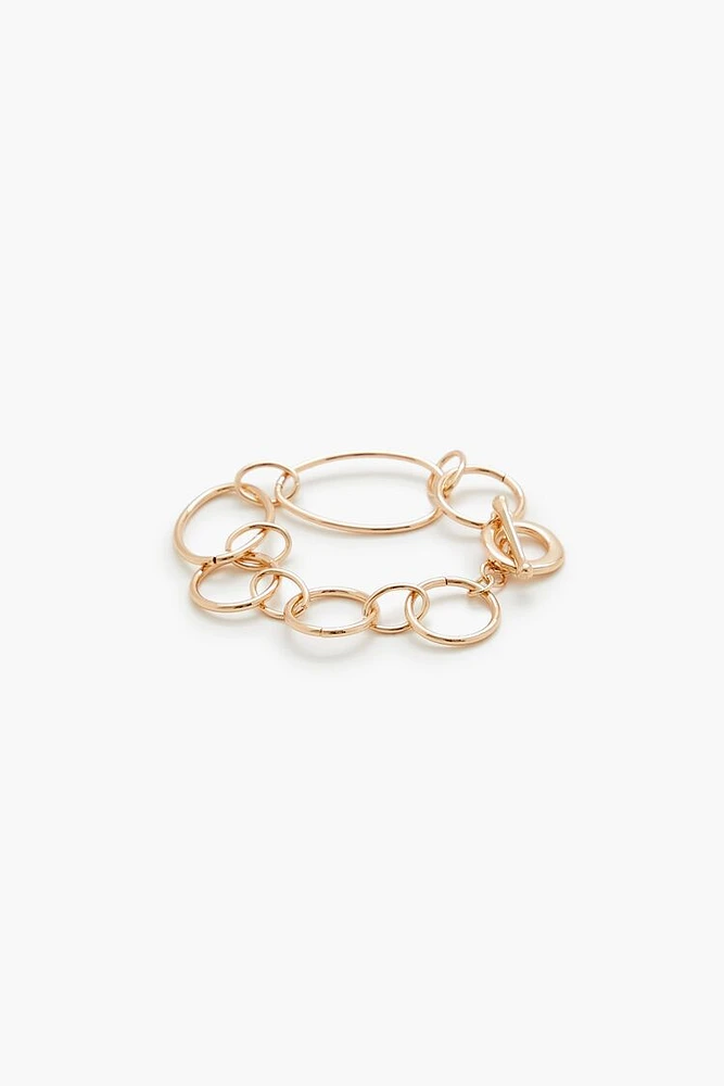 Oblong Chain Toggle Bracelet