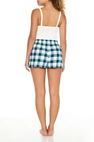 Plaid Pajama Boxer Shorts