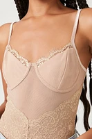 Eyelash Lace Bustier Bodysuit