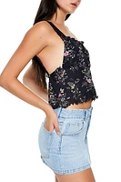 Floral Print Cropped Cami