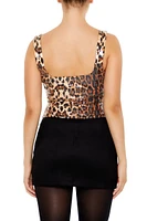 Sequin Leopard Print Tank Top