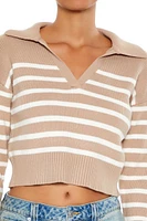 Striped Cropped Sweater